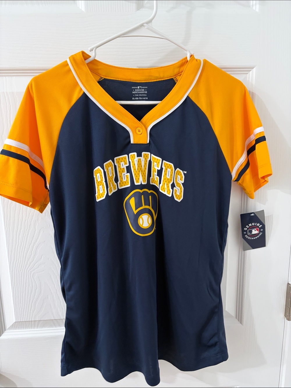 Genuine Merchandise Brewers Navy and Gold Women's Jersey
